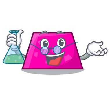 Profesör trapez karakter karikatür tarzı