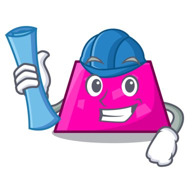 Mimar trapez karakter karikatür tarzı