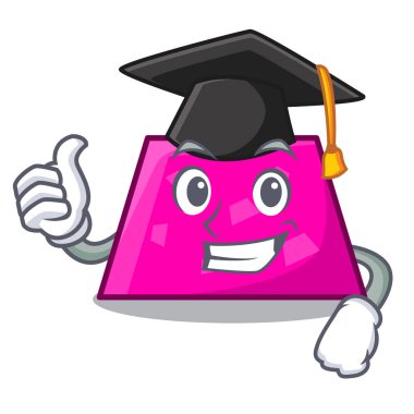 Mezuniyet trapez karakter karikatür tarzı