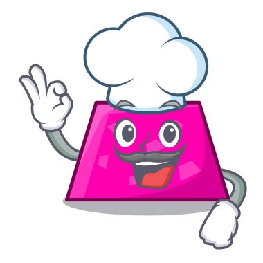 Şef trapez karakter karikatür tarzı