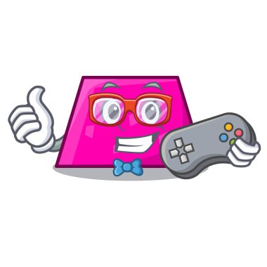 Oyun Trapez maskot karikatür tarzı