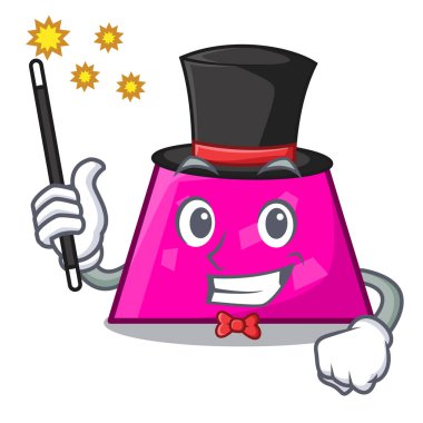 Sihirbaz trapez maskot karikatür tarzı