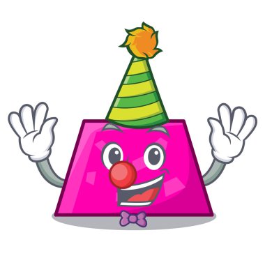 Palyaço trapez maskot karikatür tarzı