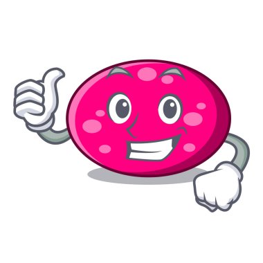 Elips karakter karikatür tarzı vektör çizim yaşasın