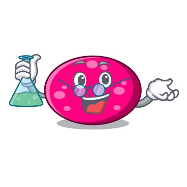 Profesör elips karakter karikatür tarzı vektör çizim