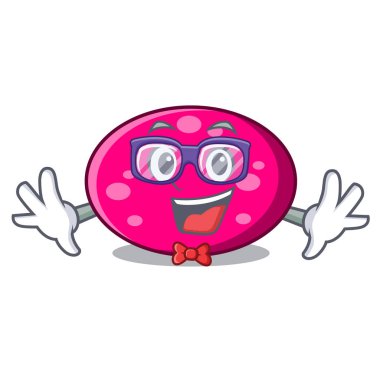 Geek elips karakter karikatür tarzı vektör çizim