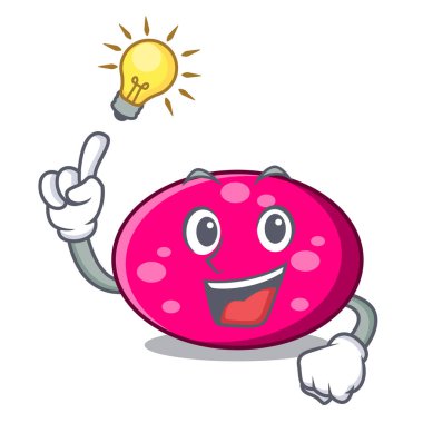 Bir fikir elips maskot karikatür tarzı vektör çizim var