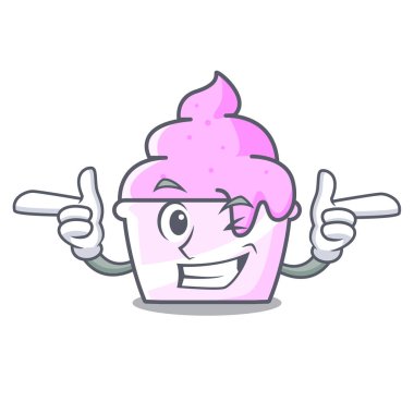 Wink dondurma kağıt Kupası karakter karikatür