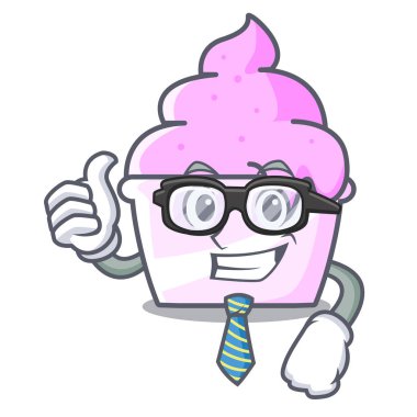 İşadamı dondurma kağıt Kupası karakter karikatür