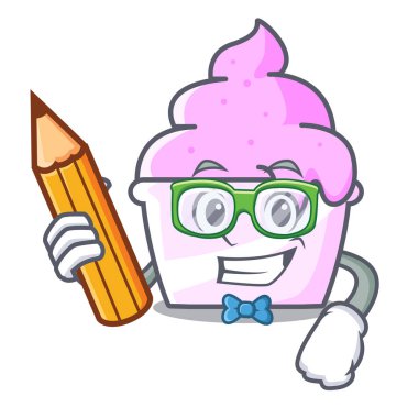 Öğrenci dondurma kağıt Kupası karakter karikatür