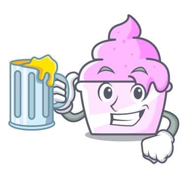 Suyu dondurma kağıt Kupası maskotu karikatür ile