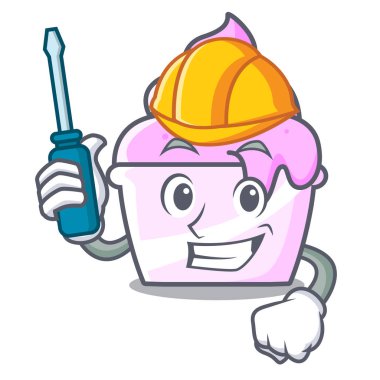 Otomotiv dondurma kağıt Kupası maskotu çizgi film