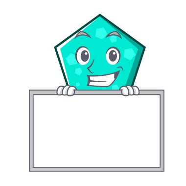 Yönetim Kurulu pentagon karakter karikatür tarzı vektör çizim ile sırıtarak