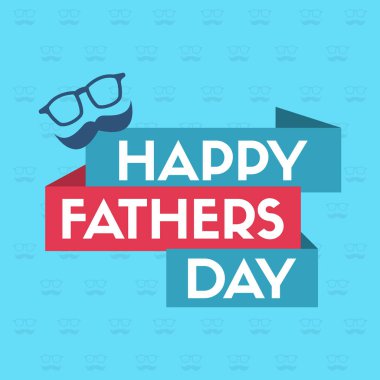 Babalar günü tebrik Amazing kartı vektör çizim