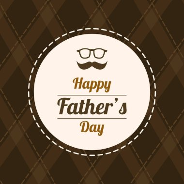 Babalar günü tasarım arka plan kahverengi vektör çizim