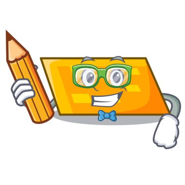 Öğrenci paralelkenar karakter karikatür tarzı vektör çizim