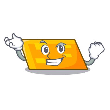 Başarılı paralelkenar karakter karikatür tarzı vektör çizim