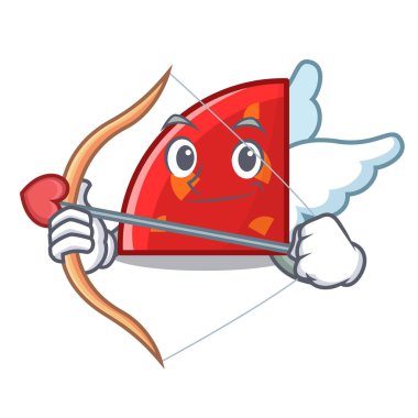 Aşk tanrısı çeyreği karakter karikatür tarzı vektör çizim