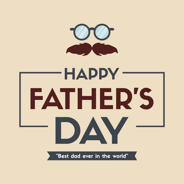 Šťastný Otec Den Přání Vektorové Ilustrace — Stockový vektor