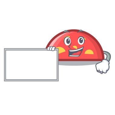 Yönetim Kurulu yarım daire karakter karikatür tarzı vektör çizim ile