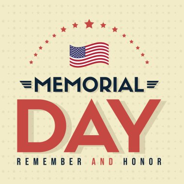 Mutlu anma günü poster kartı vektör çizim