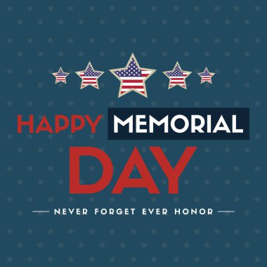 Mutlu anma günü arka plan star ve çizgili illüstrasyon vektör