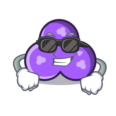 Süper cool trefoil karakter karikatür tarzı vektör çizim