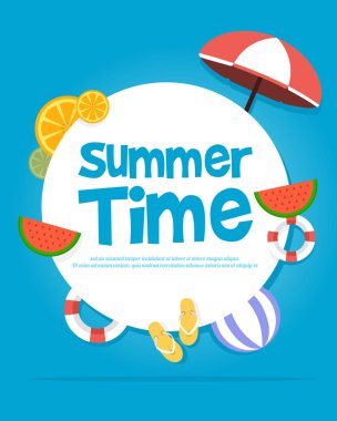 Tatil yaz parti posteri tasarlamak vektör