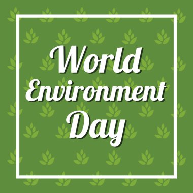 Word ortamında gün poster ağaç vektör çizim