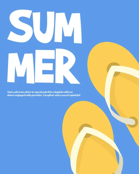 Vacaciones Verano Verano Campamento Vector Ilustración — Vector de stock