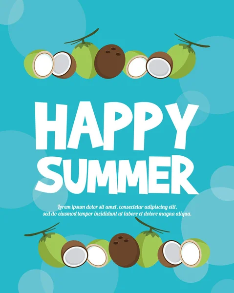 夏日假期概念热带假期矢量插画 — 图库矢量图片