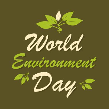 Dünya Çevre günü arka plan rengi kahverengi vektör esnaf