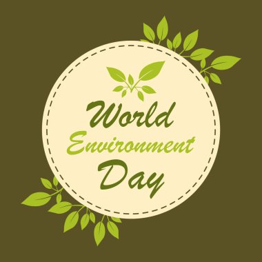 Dünya Çevre günü arka plan rengi kahverengi vektör esnaf
