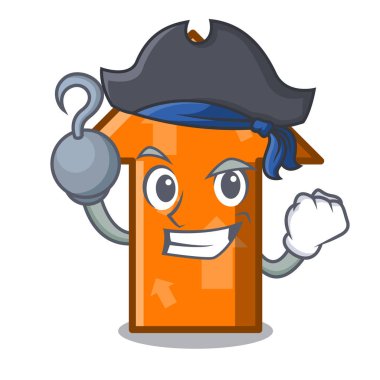 Korsan ok karakter karikatür tarzı vektör çizim