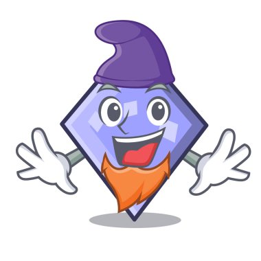 Elf rhombus karakter karikatür tarzı vektör çizim