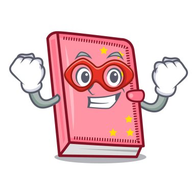 Süper kahraman günlüğü karakter karikatür tarzı vektör çizim