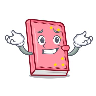 Sırıtan günlüğü karakter karikatür tarzı vektör çizim