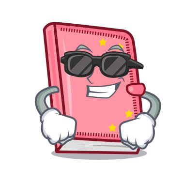 Süper serin günlüğü karakter karikatür tarzı vektör çizim