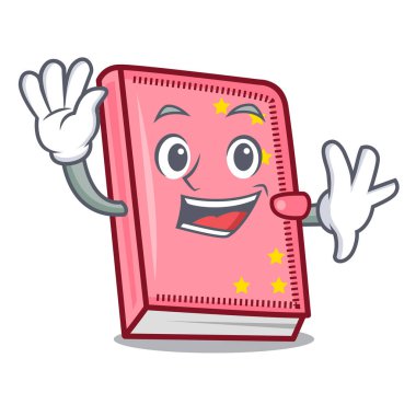 Günlüğü karakter karikatür tarzı vektör çizim sallayarak