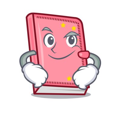 Smirking günlüğü karakter karikatür tarzı vektör çizim