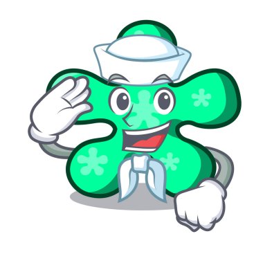 Denizci serbest form karakter karikatür vektör çizim