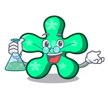 Profesör serbest form karakter karikatür vektör çizim