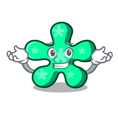 Sırıtan serbest form karakter karikatür vektör çizim