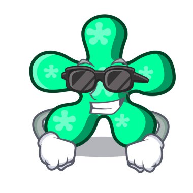 Süper cool serbest form karakter karikatür vektör çizim