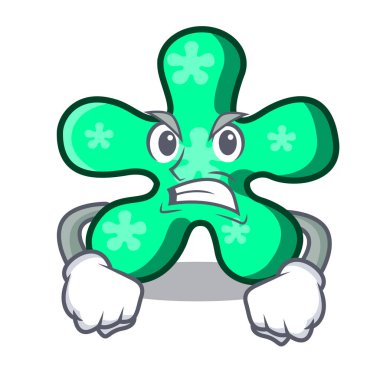 Kızgın serbest form maskot karikatür vektör çizim