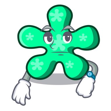 Serbest form maskot karikatür vektör çizim bekliyor