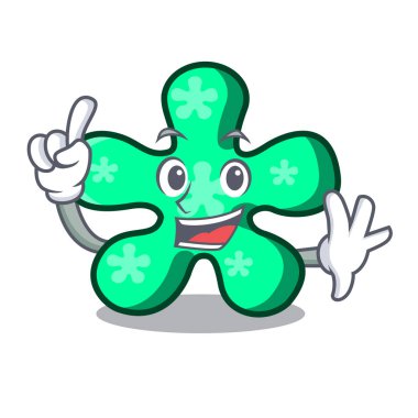 Parmak serbest form maskot karikatür vektör çizim