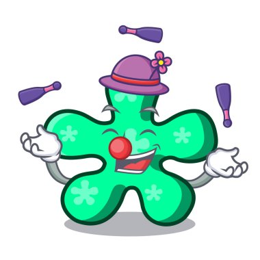 Serbest form maskot karikatür vektör çizim hokkabazlık