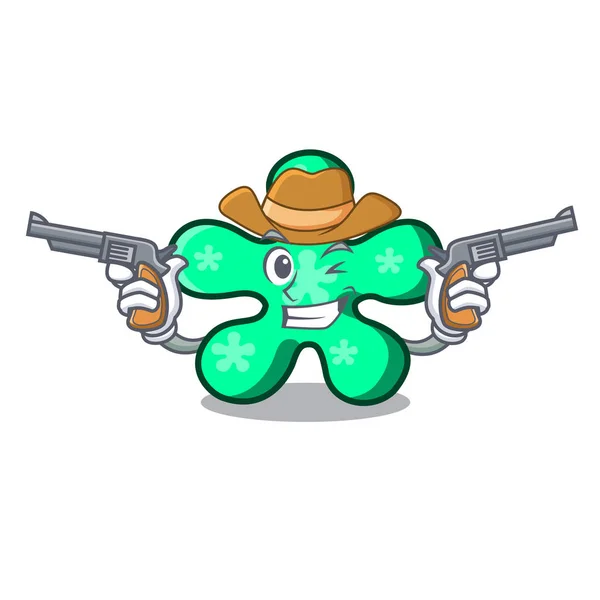 Cowboy Forme Libre Personnage Dessin Animé Vectoriel Illustration — Image vectorielle