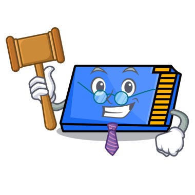 Yargıç bellek kartı maskot çizgi film